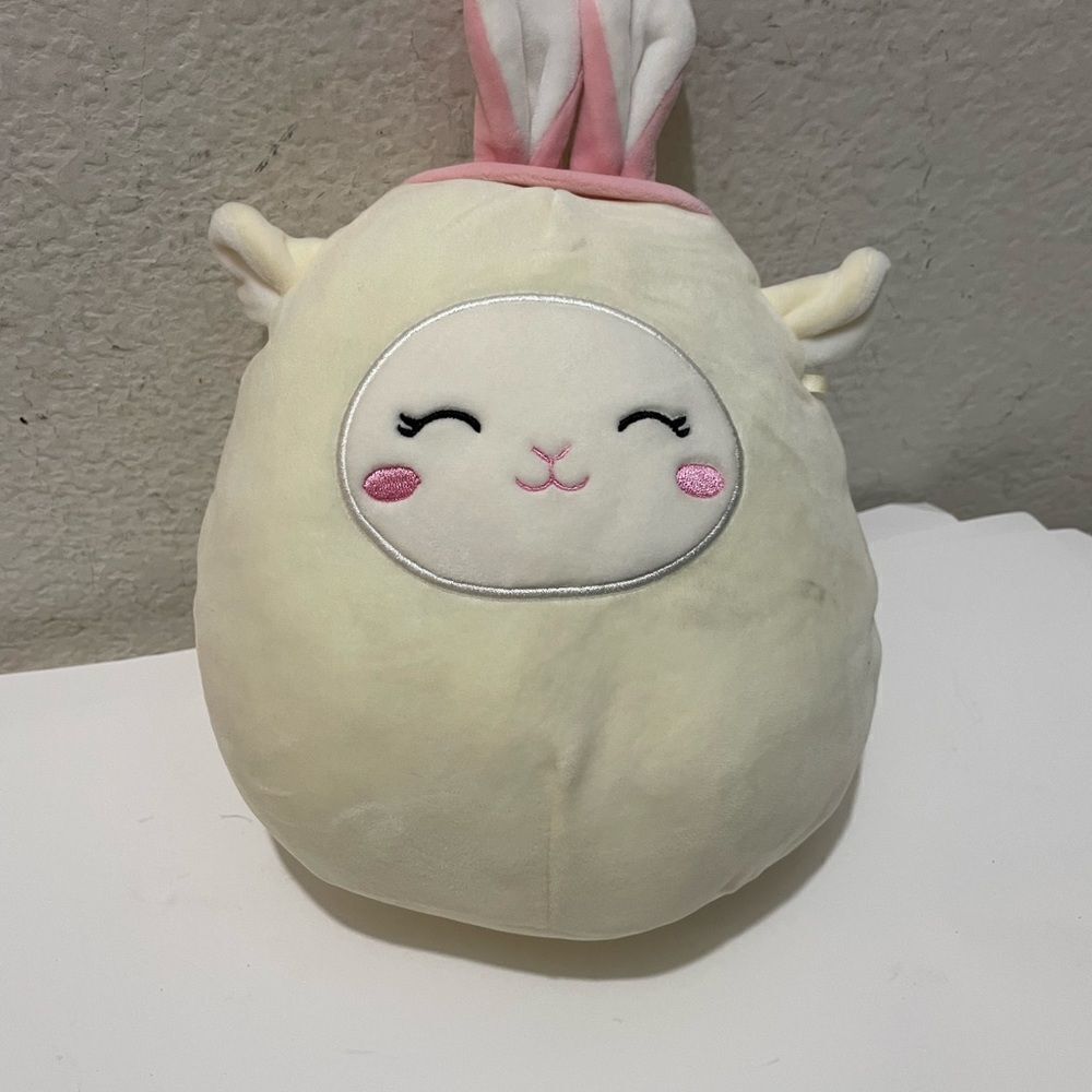 NWOT  8" Sophie the Lamb with Bunny Ears Squishmallow — Easter Edition